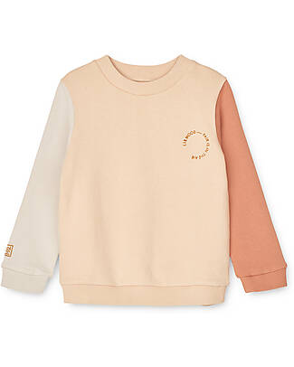 Liewood Felpa Thora Colourblock - Tuscany Rose Mix - Cotone Organico Felpe