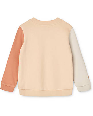 Liewood Felpa Thora Colourblock - Tuscany Rose Mix - Cotone Organico Felpe