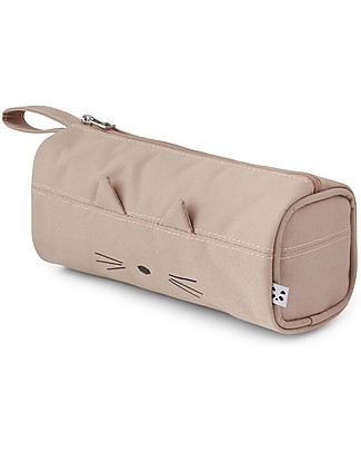 Liewood Fiona Pencil Case - Cat Rose - 100% Recycled Polyester Pencil Cases