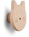 Liewood Gancio Appendiabiti Ida, Gatto Natural - Legno di Faggio Appendiabiti