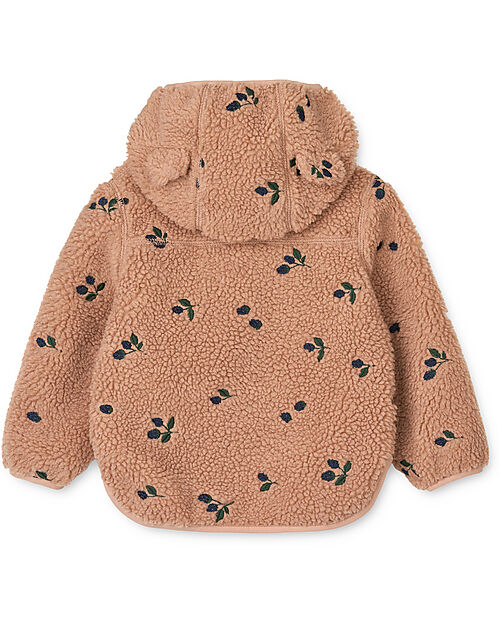 Liewood Giacca in Pile con Orecchie Mara - Bacche - Pale Tuscany - 100% Materiale Riciclato Giacche