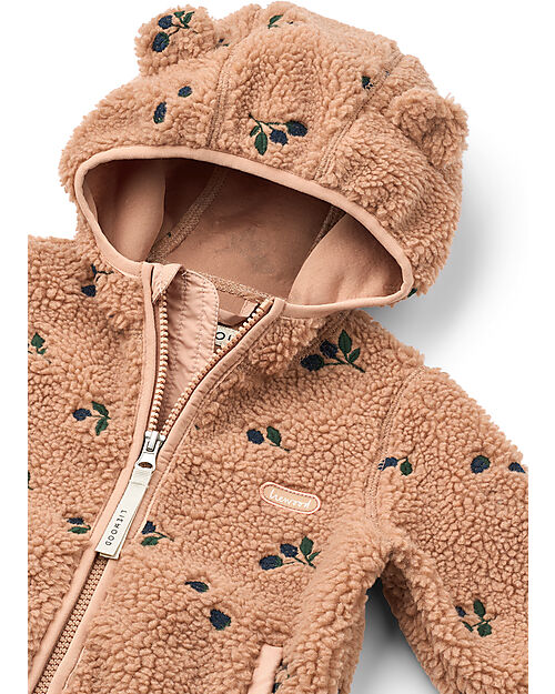 Liewood Giacca in Pile con Orecchie Mara - Bacche - Pale Tuscany - 100% Materiale Riciclato Giacche