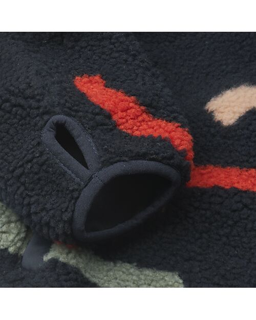 Liewood Giacca Teddy in Pile Nolan - Blu Navy - 100% Materiale Riciclato Giacche