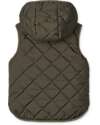 Liewood Gilet Reversibile Teddy/Piumino Diana - Army Brown Mix - Materiale Riciclato Giacche