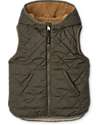 Liewood Gilet Reversibile Teddy/Piumino Diana - Army Brown Mix - Materiale Riciclato Giacche
