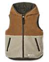 Liewood Gilet Reversibile Teddy/Piumino Diana - Army Brown Mix - Materiale Riciclato Giacche