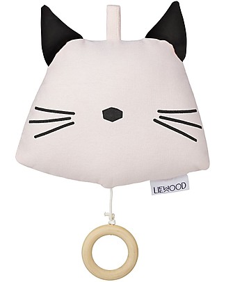 Liewood Giostrina Musicale Alma, Gatto - 100% Cotone Bio Strumenti Musicali