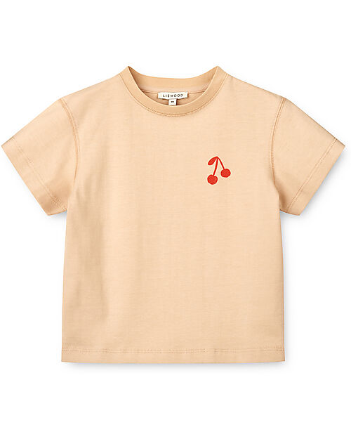 Liewood Maglia a Maniche Corte Sixten - Ciliegie - 100% Cotone Bio T-shirt