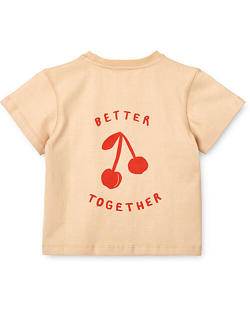 Liewood Maglia a Maniche Corte Sixten - Ciliegie - 100% Cotone Bio T-shirt
