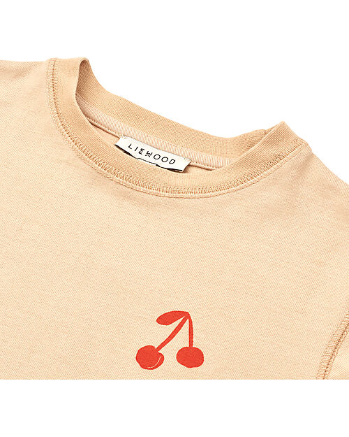 Liewood Maglia a Maniche Corte Sixten - Ciliegie - 100% Cotone Bio T-shirt