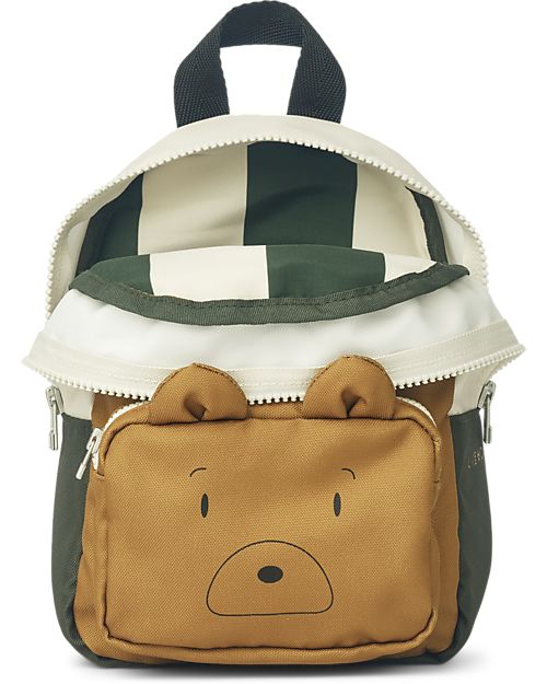 Liewood Mini Zaino Saxo per Bambini - Mr Orso/Golden Caramel Multi Mix Zaini Scuola