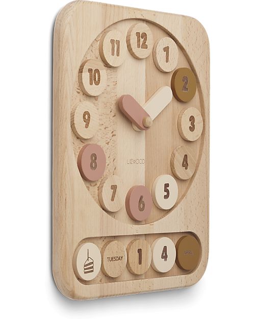 Liewood Orologio Giocattolo Yelena in Legno - Rosa Multi Mix Giochi Montessoriani