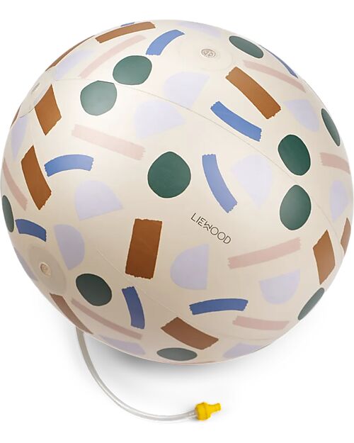 Liewood Palla Gonfiabile Spruzza Acqua - Sabbia - Paint Stroke - Divertimento Assicurato Giochi da Spiaggia