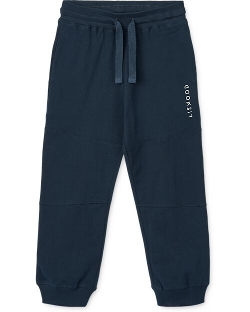 Liewood Pantalone da Tuta Marny - Classic Navy - Cotone Bio GOTS Pantaloni Lunghi