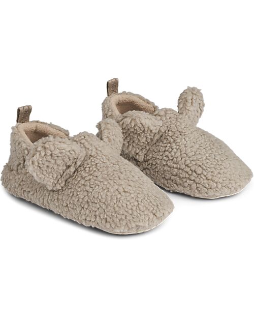 Liewood Pantofole in Pile con Orecchie Maui - Beige Pantofole