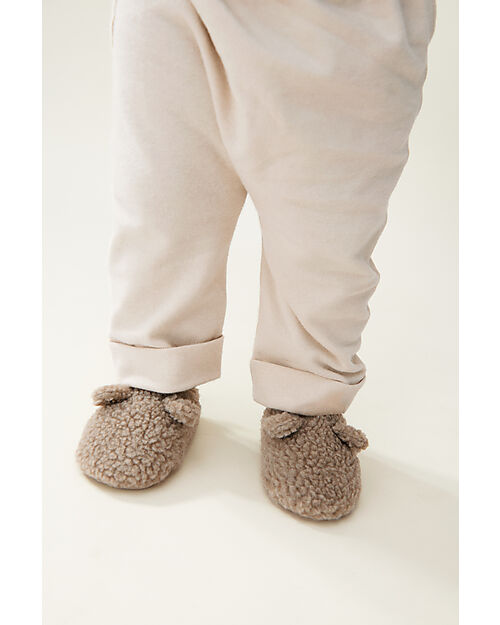 Liewood Pantofole in Pile con Orecchie Maui - Beige Pantofole