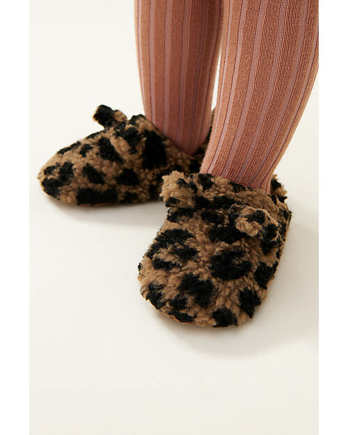 Liewood Pantofole in Pile con Orecchie Maui - Leopardato Pantofole