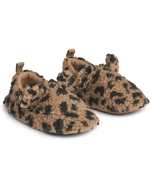 Liewood Pantofole in Pile con Orecchie Maui - Leopardato Pantofole