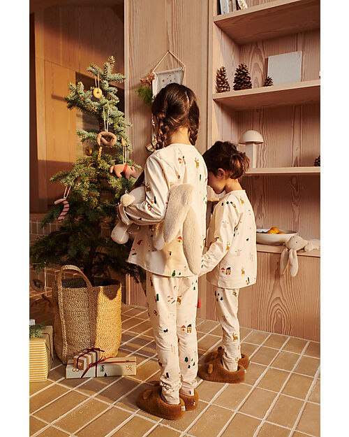 Liewood Pantofole Peluche Aviaja - Orso - Caramello Pantofole