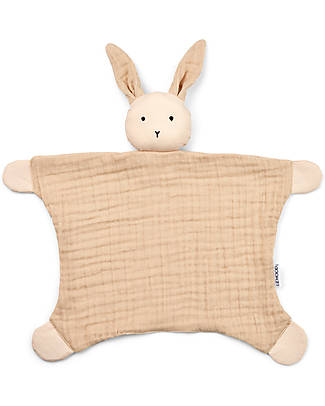 Liewood Peluche Addison il Coniglio - Bocciolo di mela - Cotone Bio - Effetto Stropicciato Giochi per Neonati_