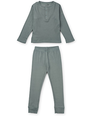 Liewood Pigiama Wilhelm - Blue Fog/Sandy - Cotone Bio Pigiami