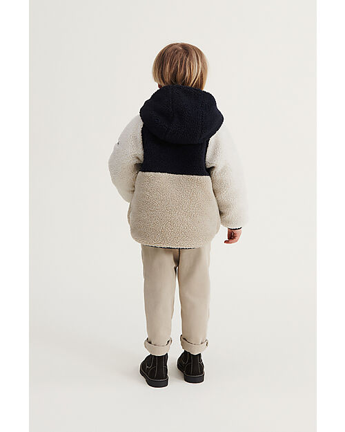 Liewood Piumino Reversibile/Teddy Jackson - Whale Blu Multi Mix - 100% Materiale Riciclato Piumini