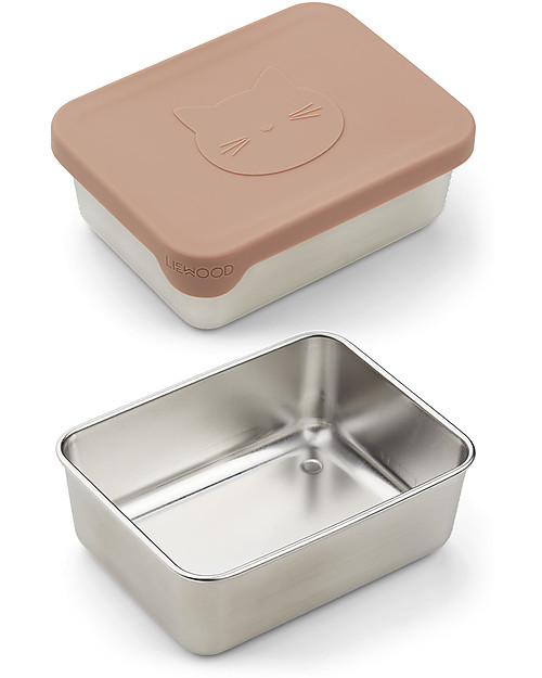 Liewood Portamerenda Ako - Gatto - Rosa Antico Porta Merenda