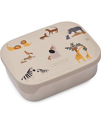 Liewood Portapranzo in Silicone e Acciaio Arthur - All Together - Sabbia Porta Merenda