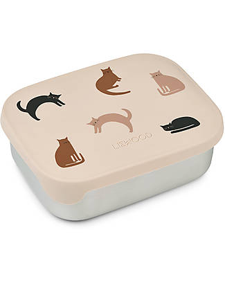 Liewood Portapranzo in Silicone e Acciaio Arthur - Apple Blossom - Gatti Porta Merenda