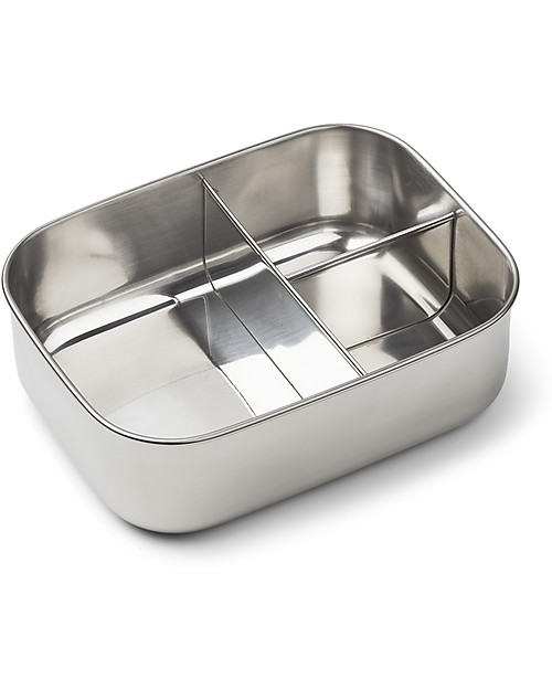 Liewood Portapranzo in Silicone e Acciaio Arthur - Gatto Mostarda Porta Merenda