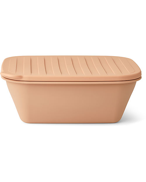 Liewood Portapranzo Ripiegabile in Silicone Franklin -  Rosa Tuscany Porta Merenda