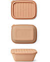 Liewood Portapranzo Ripiegabile in Silicone Franklin -  Rosa Tuscany Porta Merenda