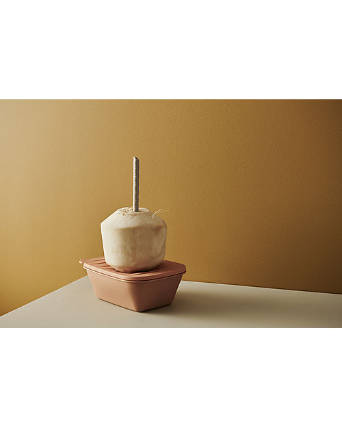 Liewood Portapranzo Ripiegabile in Silicone Franklin -  Rosa Tuscany Porta Merenda