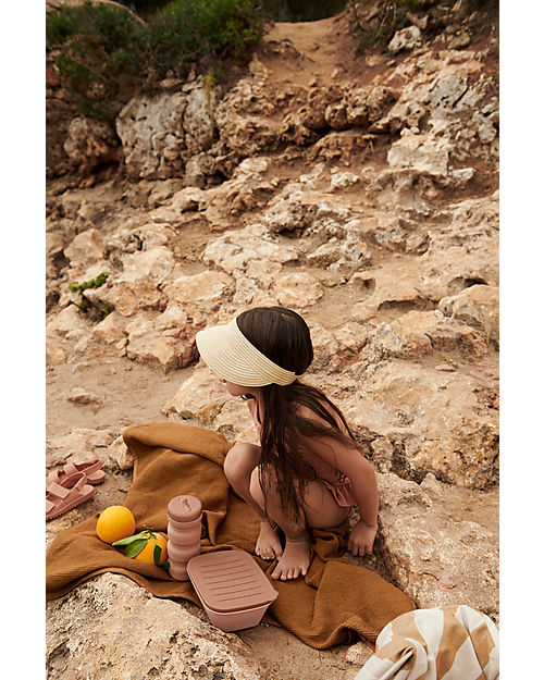 Liewood Portapranzo Ripiegabile in Silicone Franklin -  Rosa Tuscany Porta Merenda