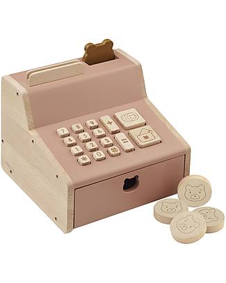 Liewood Registratore di Cassa Buck - Tuscany Rose Multi Mix - Legno di Faggio Attrezzi in Legno
