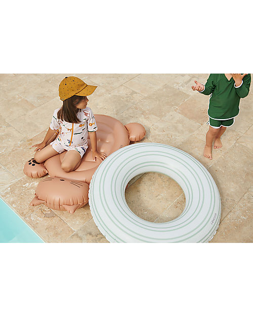 Liewood Salvagente Gonfiabile Donna - A Righe - Verde Pastello/Crema Giochi da Spiaggia