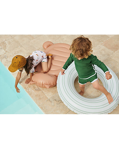 Liewood Salvagente Gonfiabile Donna - A Righe - Verde Pastello/Crema Giochi da Spiaggia