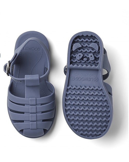 Liewood Sandali con Cinturino Bre - Blu Onda - Flessibili, resistenti e sicuri! Sandali