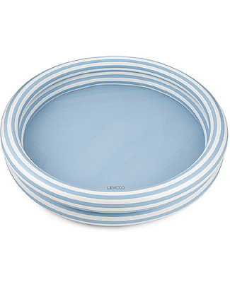 Liewood Savannah Pool - Sea Blue and Creme de la Creme Stripes - 150x25 cm Beach Toys