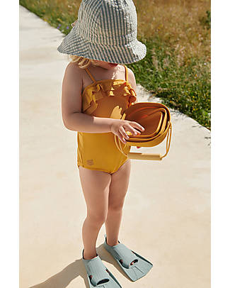 Liewood Secchiello Pieghevole Abelone -Giallo&Jojoba - 100% Silicone Giochi da Spiaggia