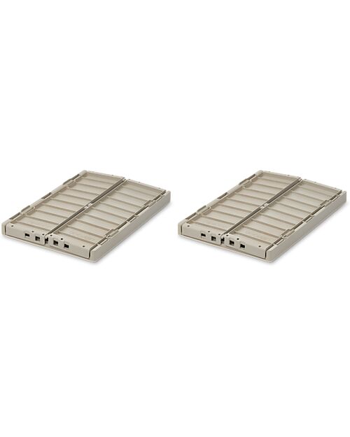 Liewood Set 2 Cassette Portaoggetti Weston - Sabbia - 25 x 36 x 13,5 cm Contenitori Portaoggetti