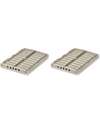 Liewood Set 2 Cassette Portaoggetti Weston - Sabbia - 25 x 36 x 13,5 cm Contenitori Portaoggetti