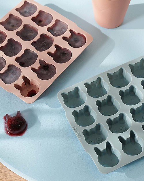 Liewood Set 2 Stampi per Ghiaccio in Silicone - Sonny - Rosa/Lavanda Accessori Cucina