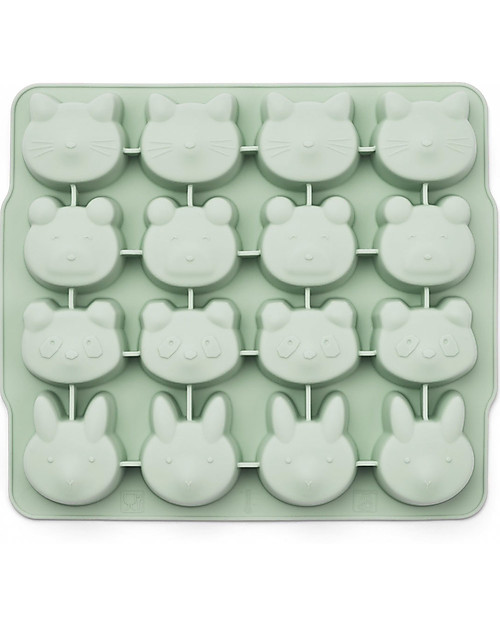 Liewood Set 2 Stampi per Ghiaccio in Silicone - Sonny - Verde Menta Set Pappa