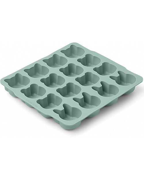 Liewood Set 2 Stampi per Ghiaccio in Silicone - Sonny - Verde Menta Set Pappa