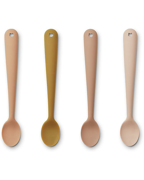 Liewood Set 4 Cucchiai in Silicone Siv - Tuscany Rose Posate
