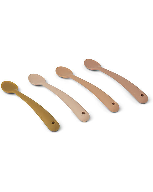 Liewood Set 4 Cucchiai in Silicone Siv - Tuscany Rose Posate