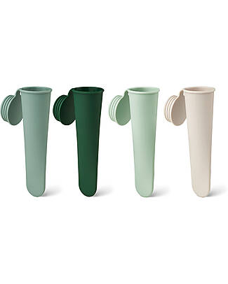 Liewood Set 4 Stampi per Ghiaccioli Krelle - Peppermint Multi Mix - Silicone Accessori Cucina