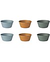 Liewood Set 6 Ciotole Irene - Blu Multi Mix - 6 Pezzi - 100% Biodegradabile! Piatti e Scodelle