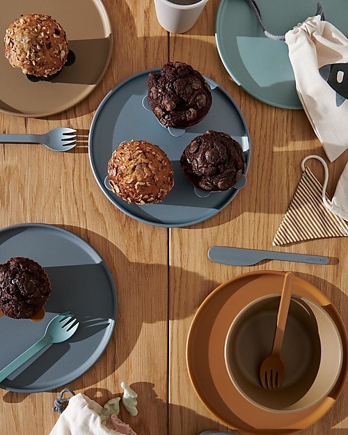 Liewood Set 6 Ciotole Irene - Blu Multi Mix - 6 Pezzi - 100% Biodegradabile! Piatti e Scodelle